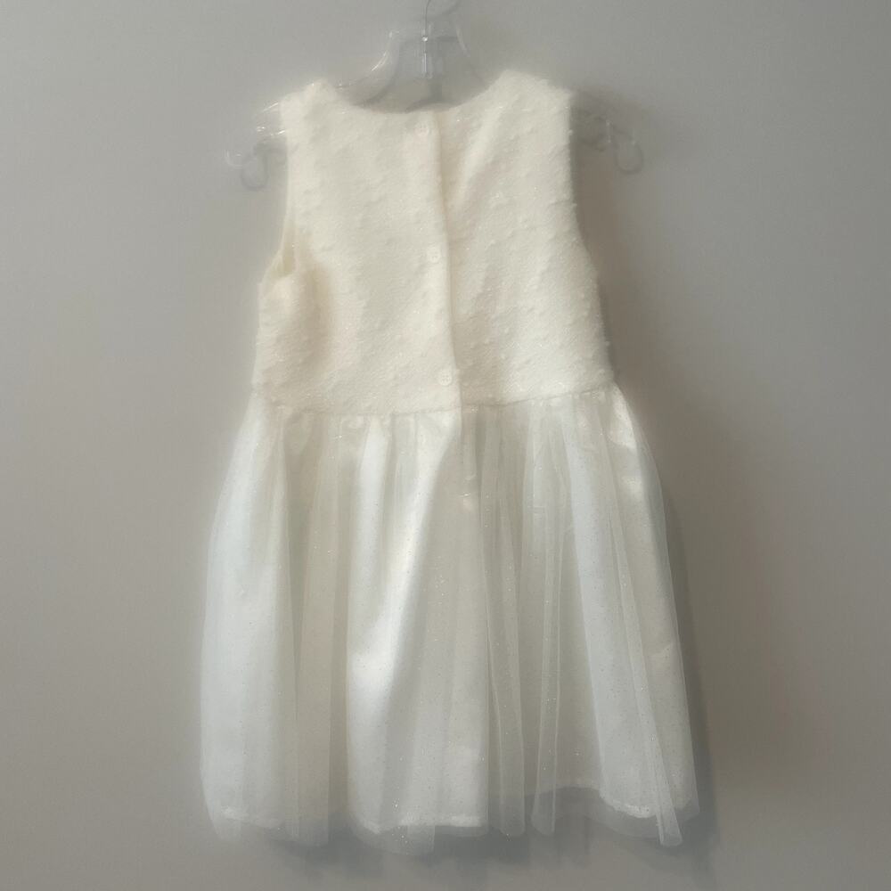 Christmas Holiday Sparkle Tulle Dress with Matching Coat Sz 4T - Picture 5 of 13